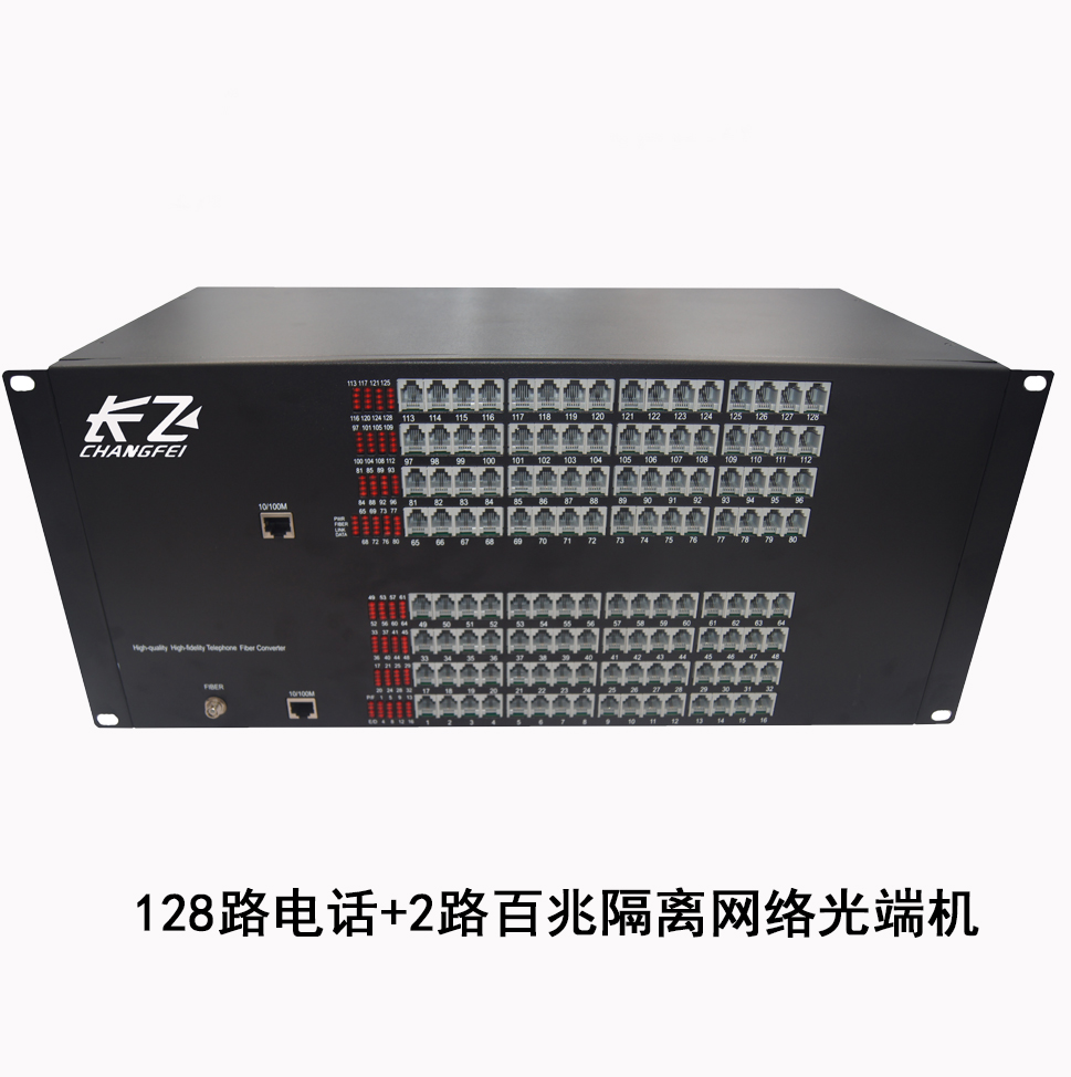 128路電話+2路網絡 光端機