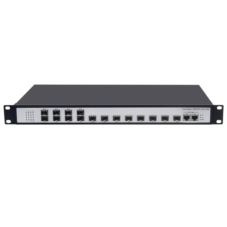 千兆16光2電SFP匯聚型交換機
