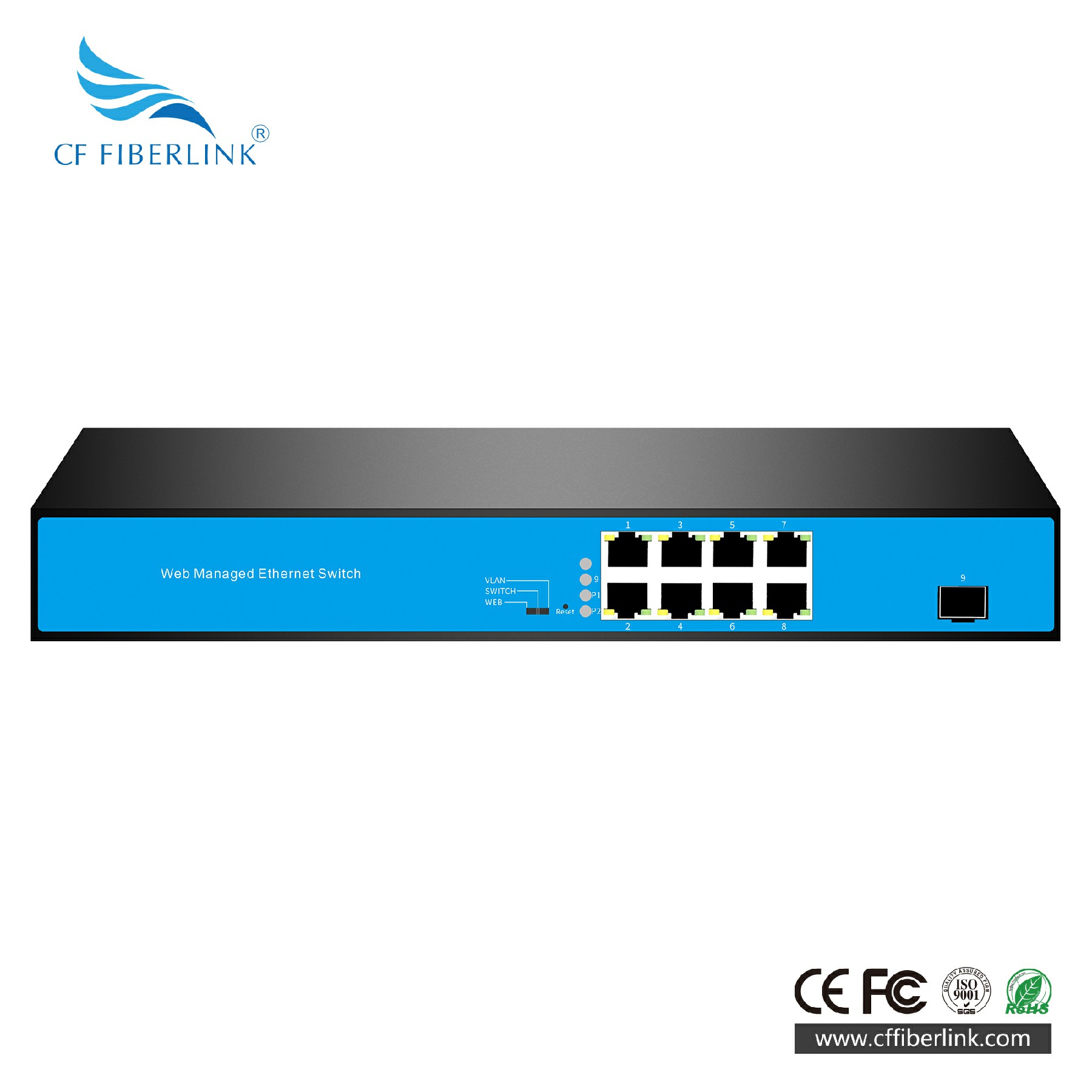 L2Web管理1光8電SFP