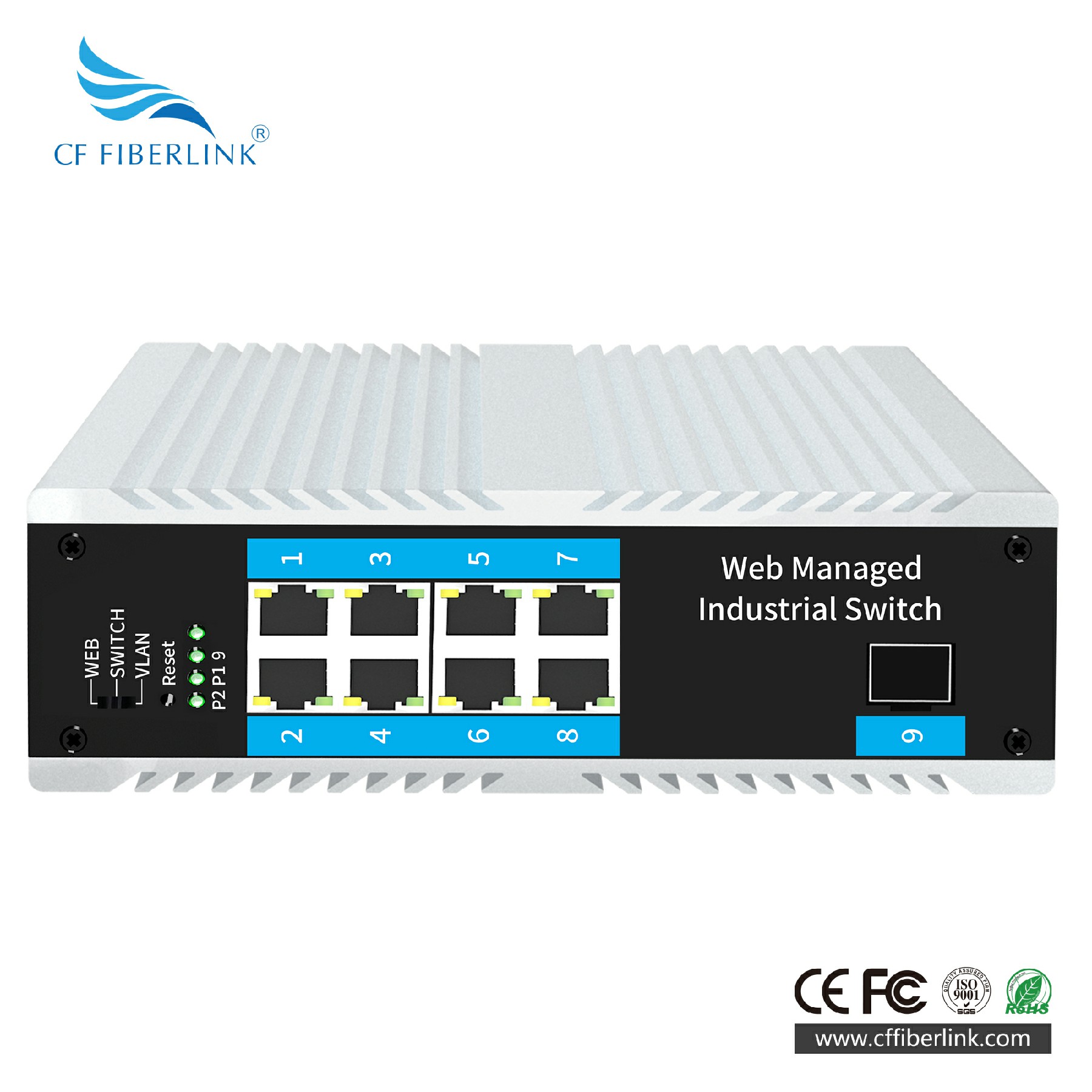 千兆1光8電帶SFP口工業(yè)級(jí)交換機(jī)   