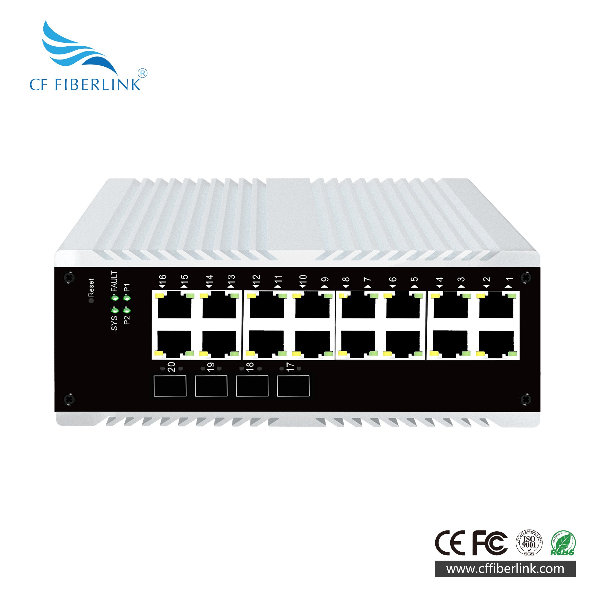 L2+網(wǎng)管4千兆光16千兆電工業(yè)交換機(jī)