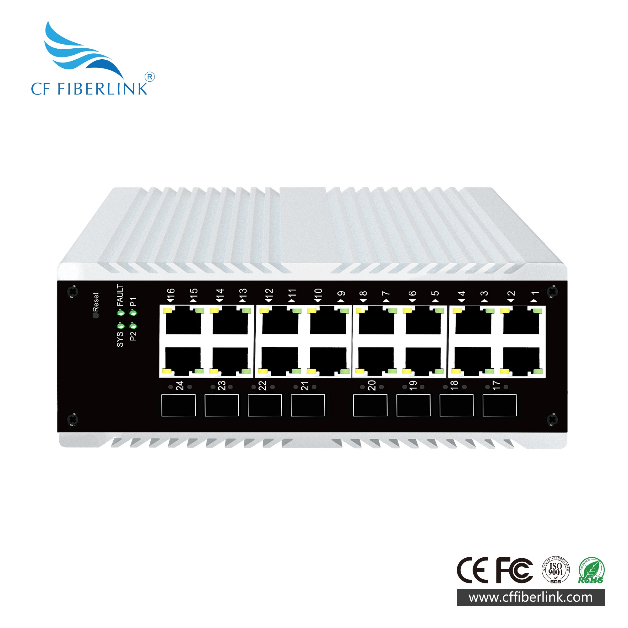 L2+網(wǎng)管8千兆光16千兆電工業(yè)交換機(jī)