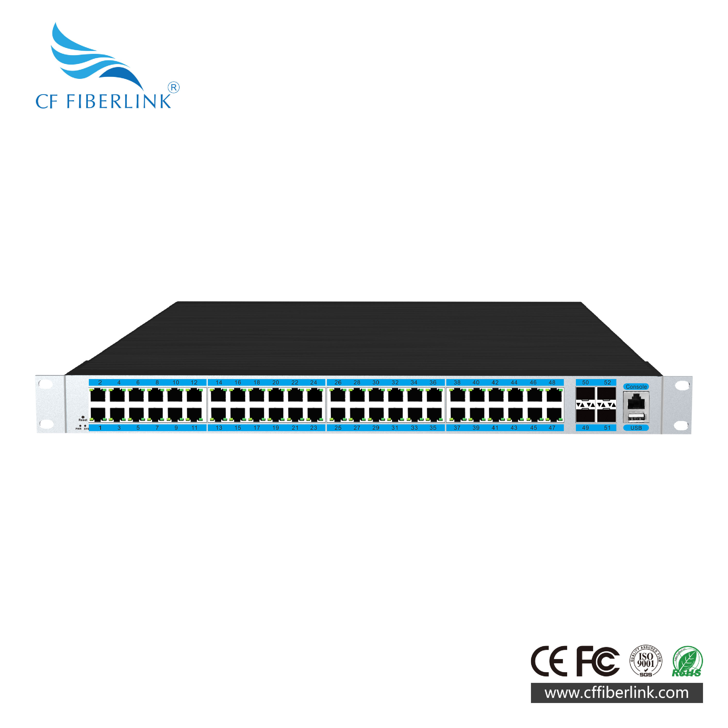 4萬(wàn)兆光48千兆電工業(yè)交換機(jī)